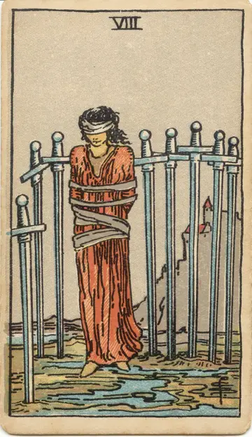 Lá Eight of Swords (Tám Kiếm)