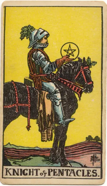 Lá Knight of Pentacles (Kỵ Sĩ Xu)