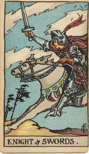Lá Knight of Swords (Kỵ Sĩ Kiếm)