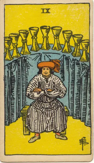 Lá Nine of Cups (Chín Cốc)
