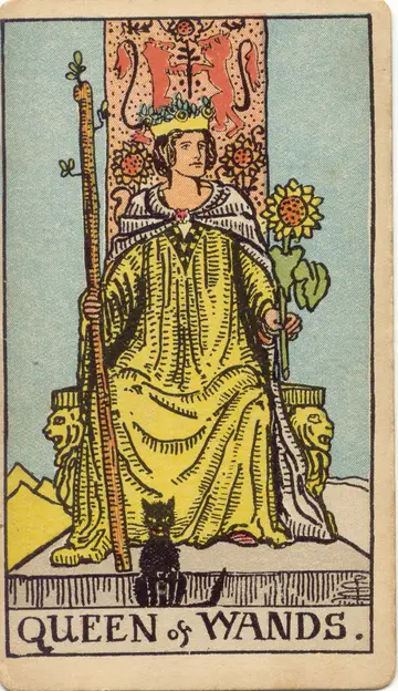 Lá Queen of Wands (Nữ Hoàng Gậy)