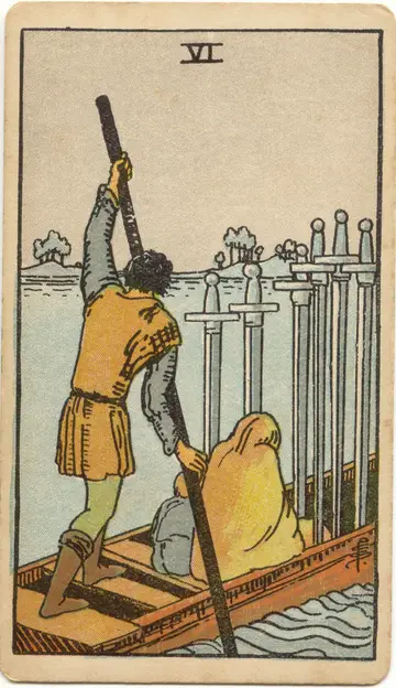 Lá Six of Swords (Sáu Kiếm)