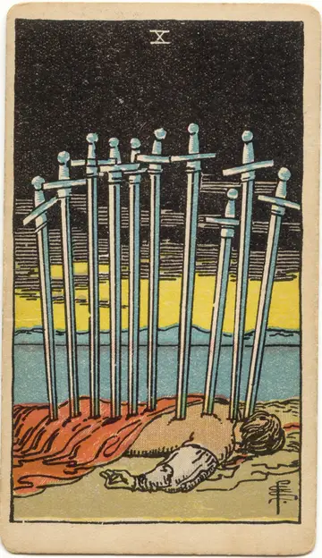Lá Ten of Swords (Mười Kiếm)