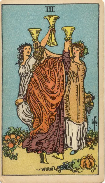 Lá Three of Cups (Ba Cốc)